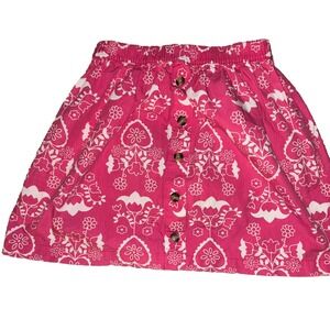 Hanna Anderrson Princess‎ Pink Floral Pattern Cotton A-Line Skirt 130/8Y Spring